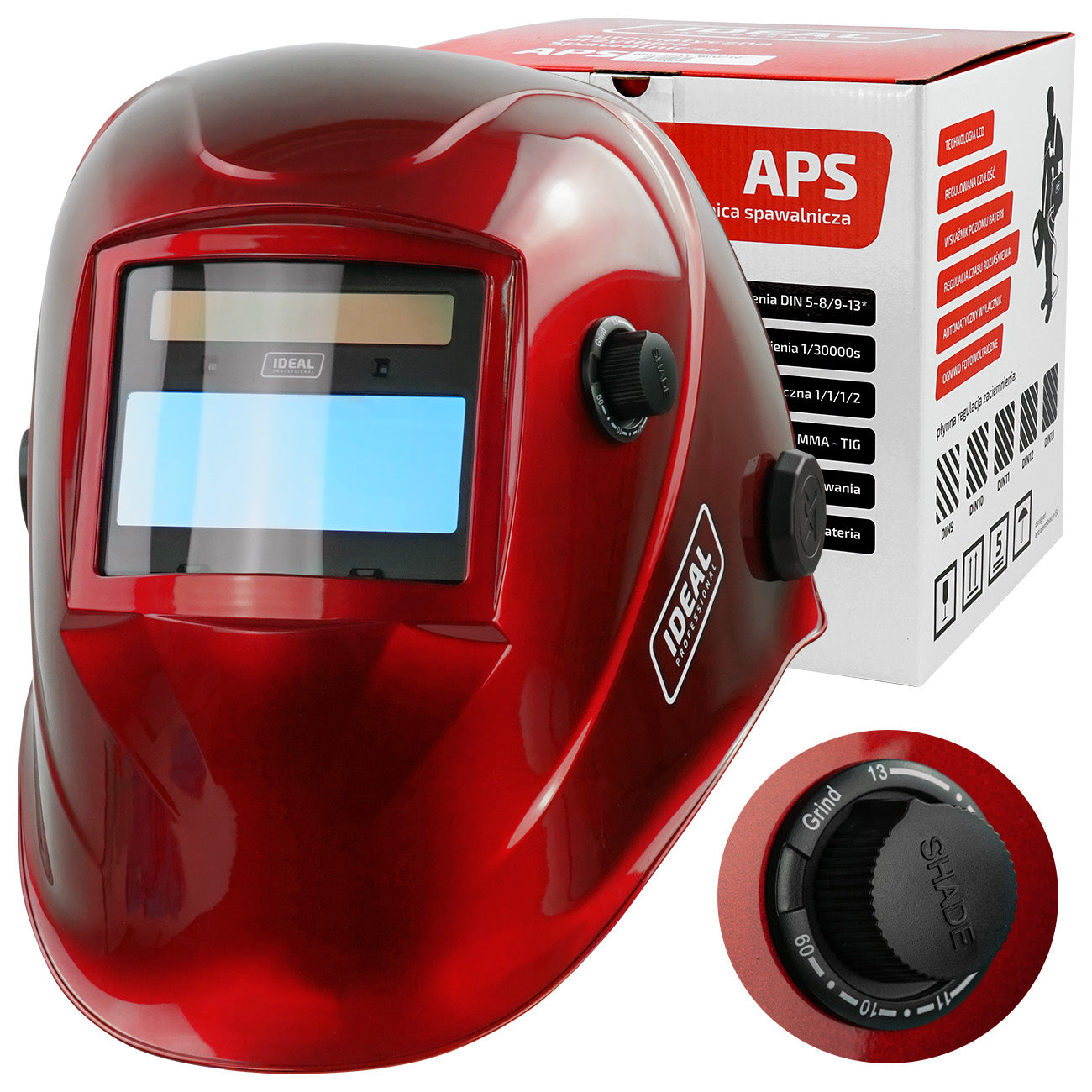 Self-tinting welding visor LCD Ideal