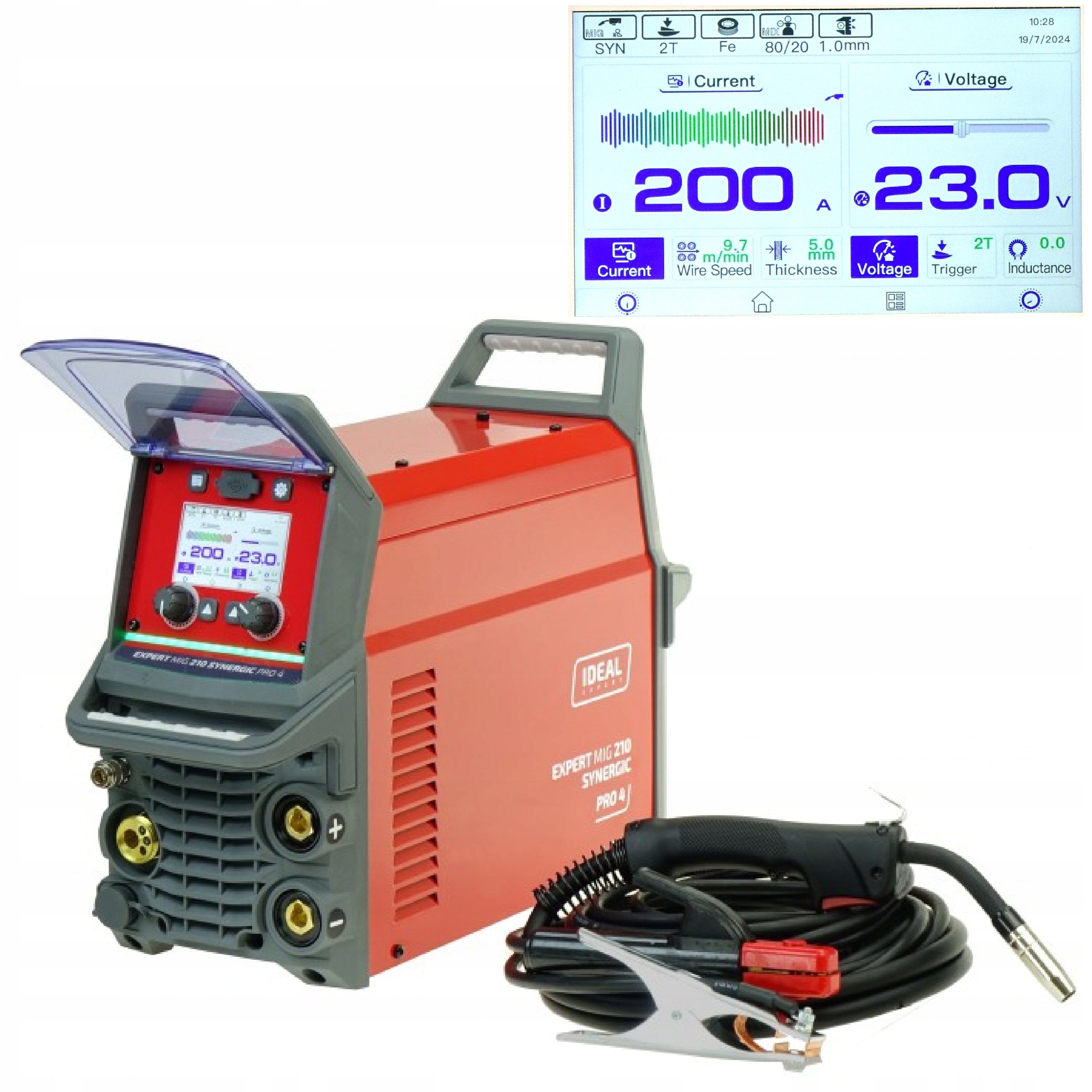 Semi-AUTOMATIC WELDING MACHINE 200A Expert MIG 210 SYNERGIC MMA TIG Pro4 Migomat