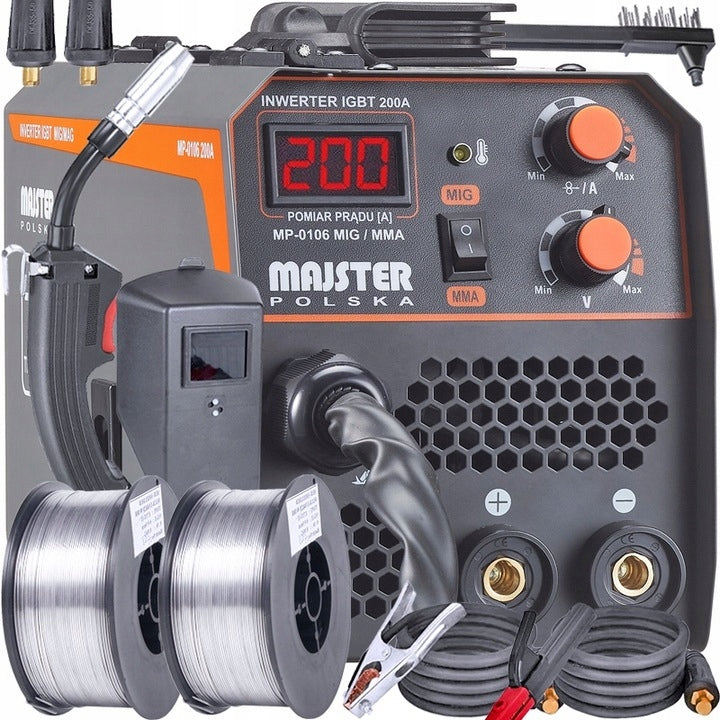 Semi-automatic Welding Machine MIG MAG MMA FLUX Set of 2X Wire Model MP0106