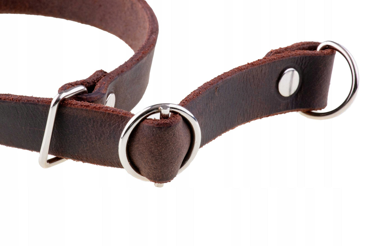 Semi-clamp leather collar / choke 70 cm EAN (GTIN) 5906850640890