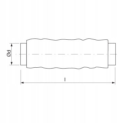 Semi-flexible silencer FLEXICOM D=160 L=1200 Packaging status original