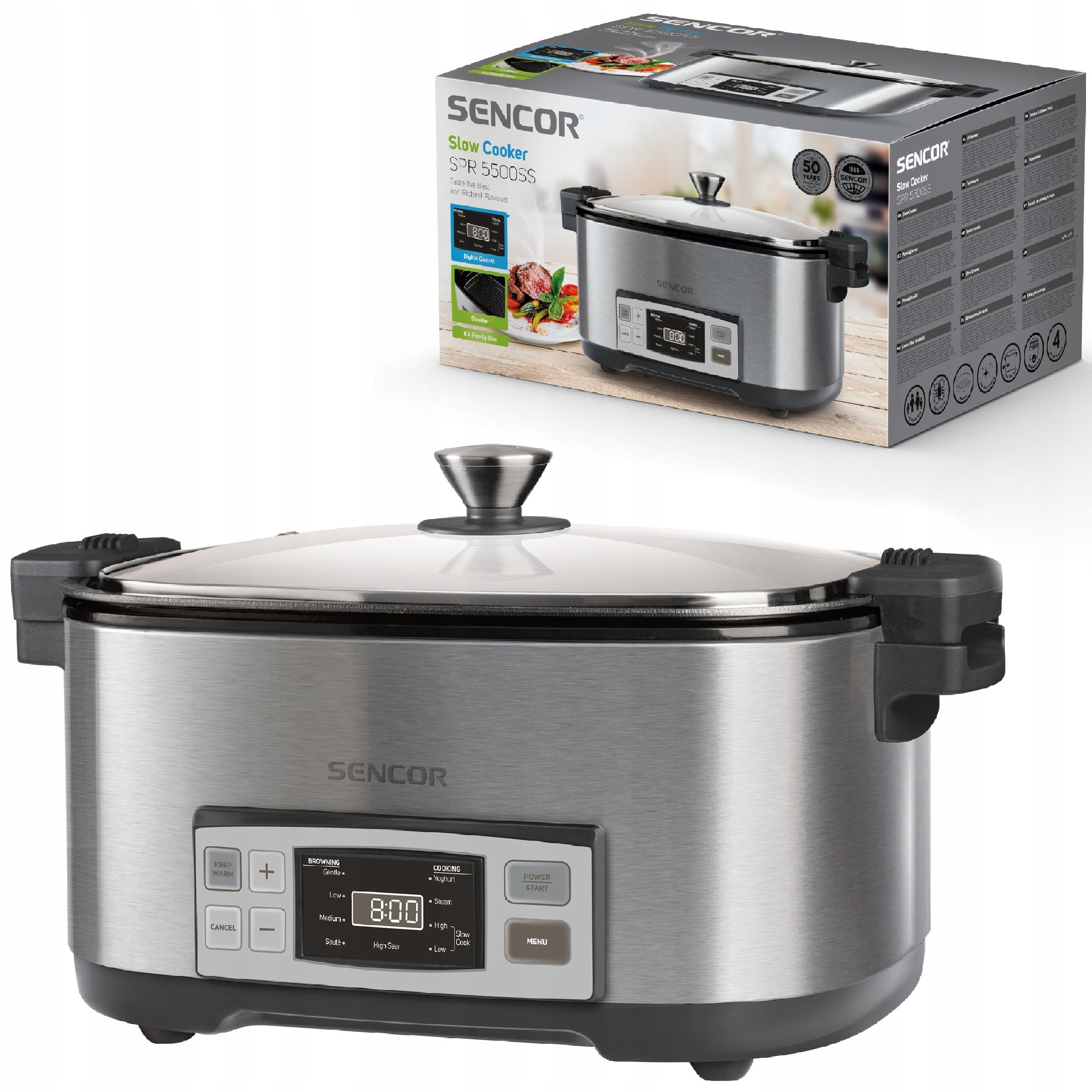 Sencor SPR 5500SS 7L 1350W Thermostat