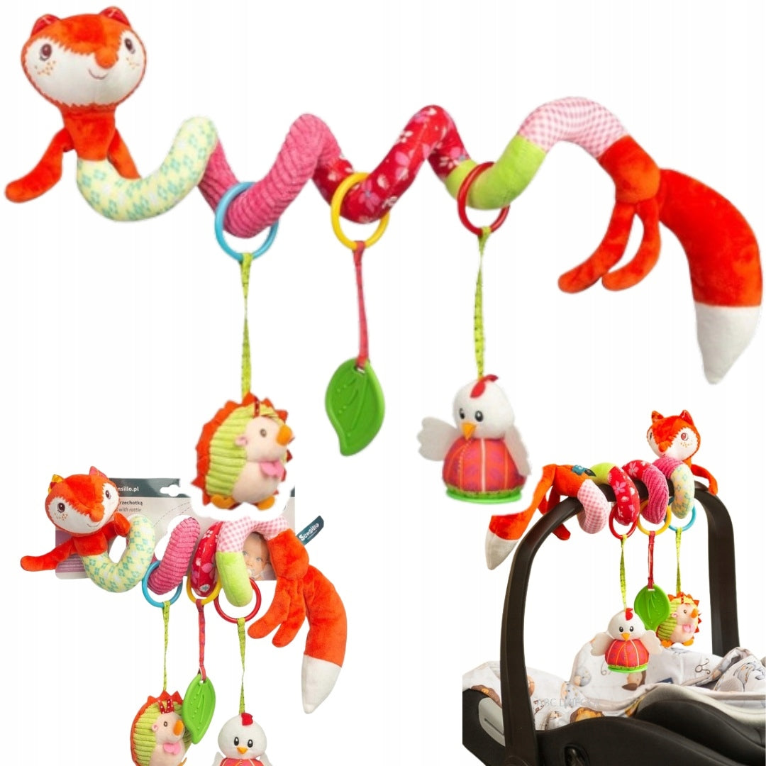 Sensillo Contrast Spiral for Stroller Cot LISEK Rattle Teether