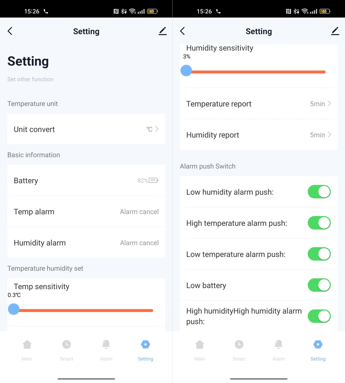 Sensor Temperature and Humidity Sensor LCD WiFi Tuya Brand RTX