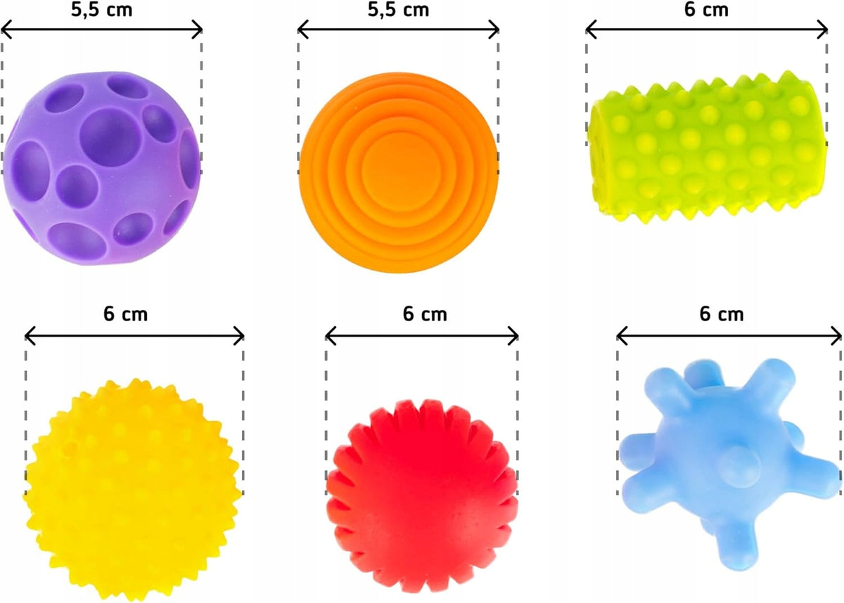 Sensory Balls for Infants FANCY Sensory Balls for Massage 6pcs Packaging status original