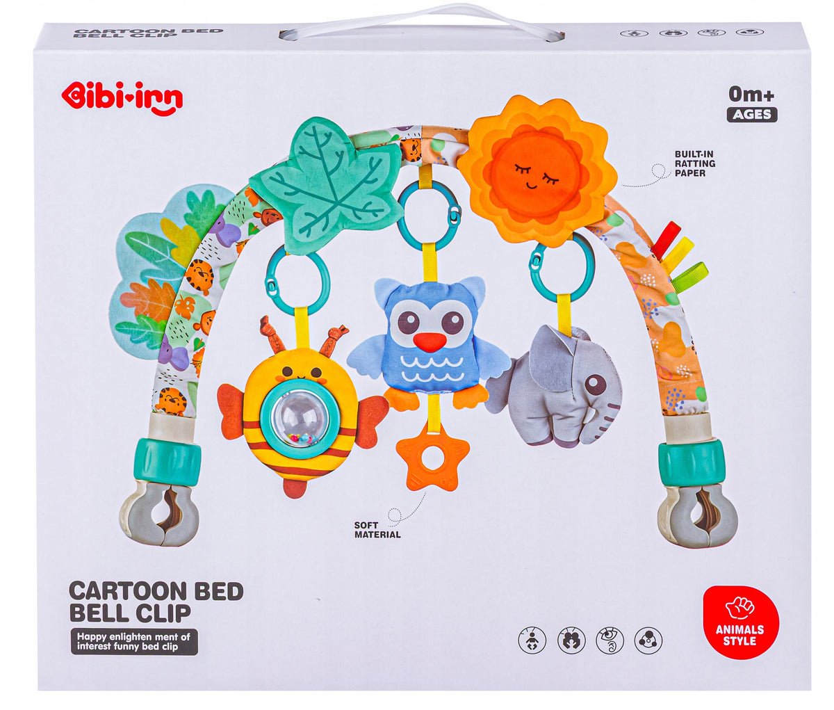 Sensory Bow Headband With Bed Toys Stroller Seat Rattles Brand DK
