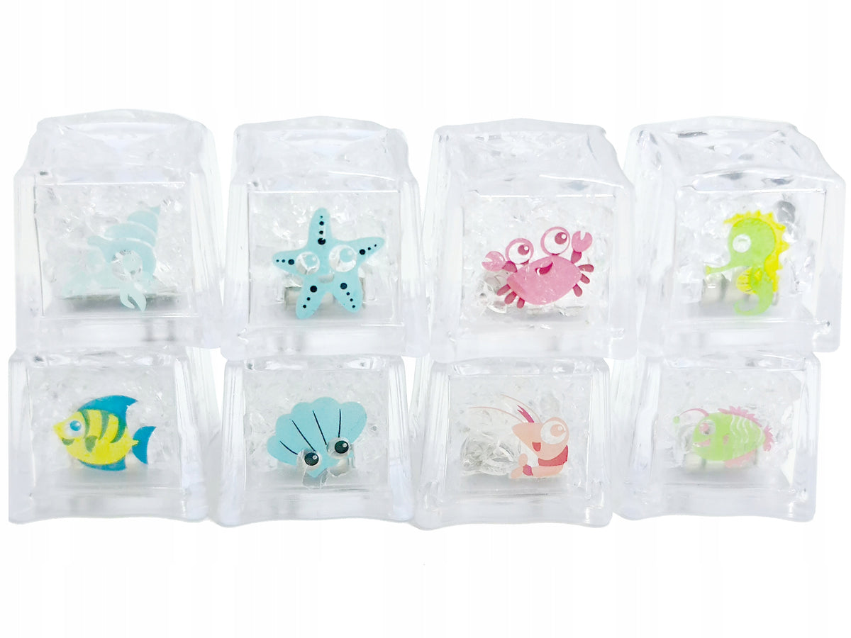 Sensory GLOWING BATH CUBES Water Cube 8 Color CUBES Brand Pegaz Toys