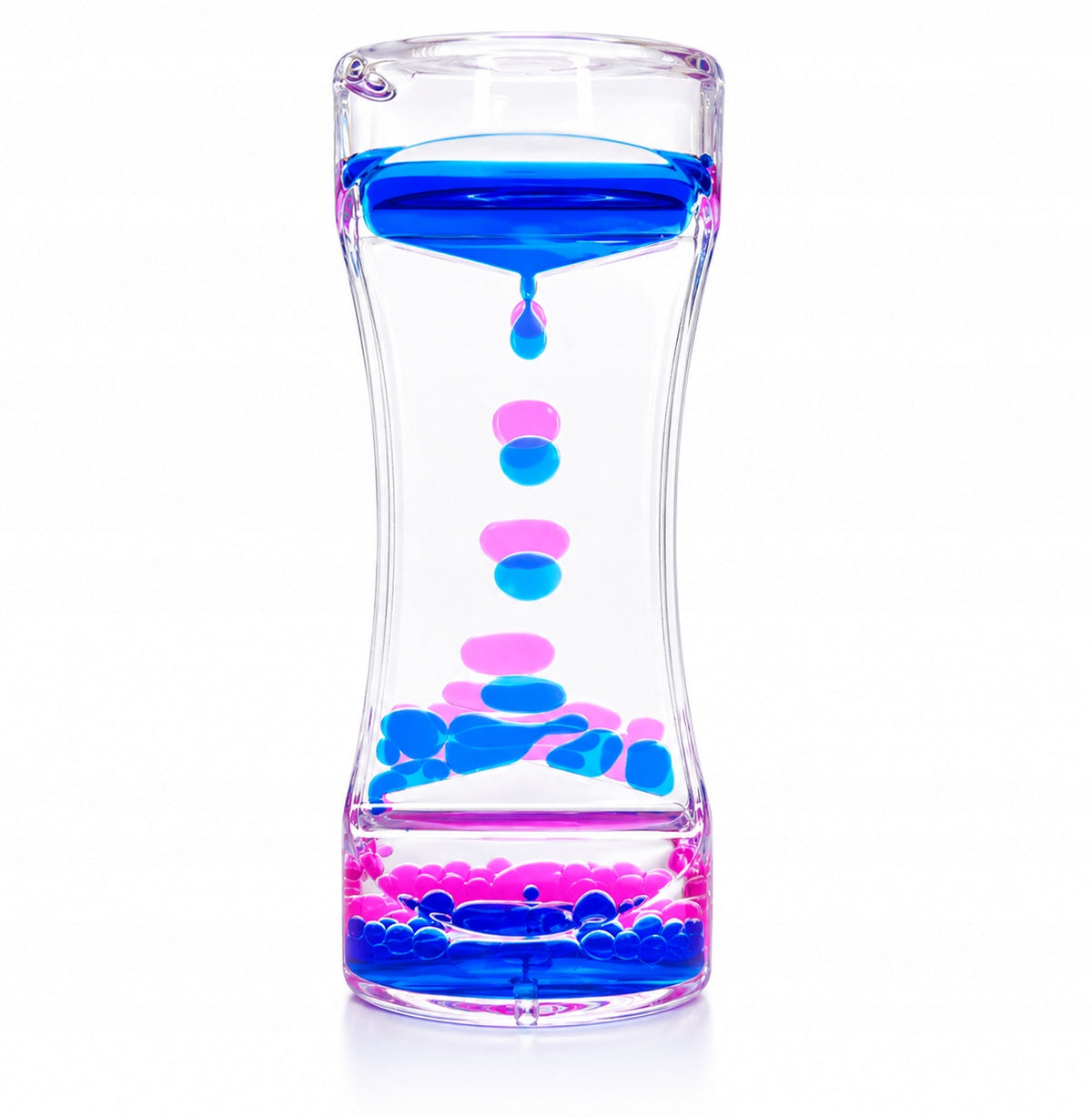 Sensory Hourglass Liquid Gel Zig-zag Calming Timer for Kids