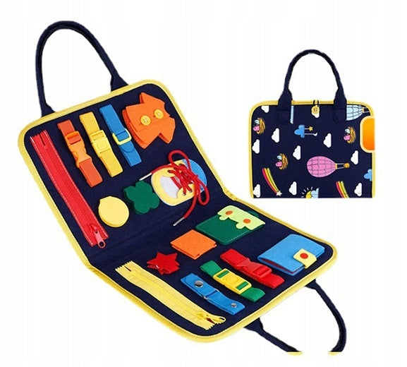 Sensory Manipulation Board for Children in Montessori Style Colorful Manufacturer code NO-1007720