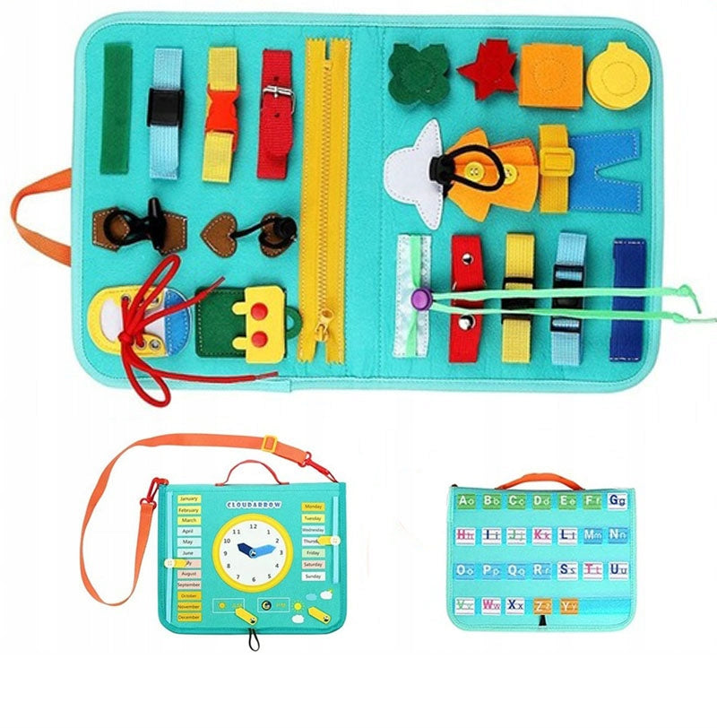 Sensory Material Manipulation Board Clock Brand NORIMPEX