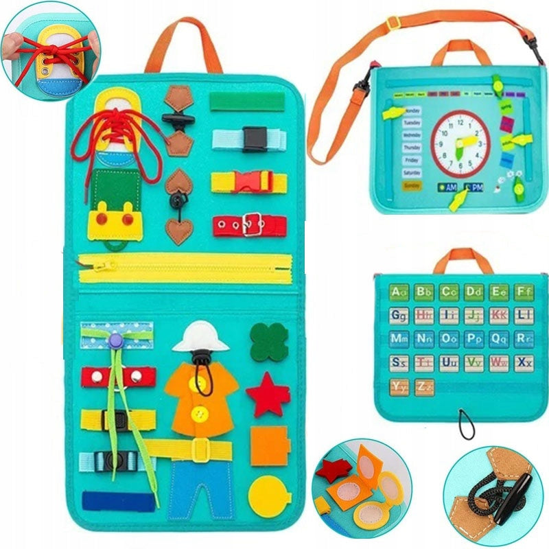 Sensory Material Manipulation Board Clock