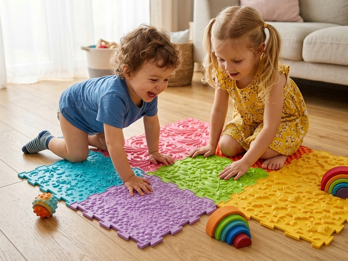 Sensory Path Puzzle 6EL Orthopedic Foot Massage Mat for Kids Packaging status original