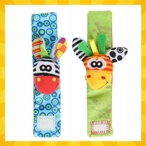 Sensory Rattles Kruzzel Set of 4 Socks 3D Bands 0m+ Brand Kruzzel