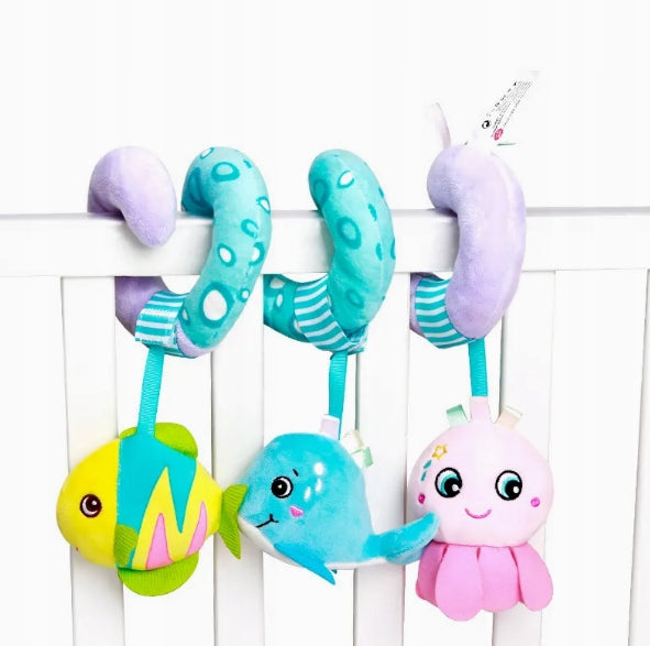 Sensory Spiral for Stroller and Bed – Rattles Fish 0+