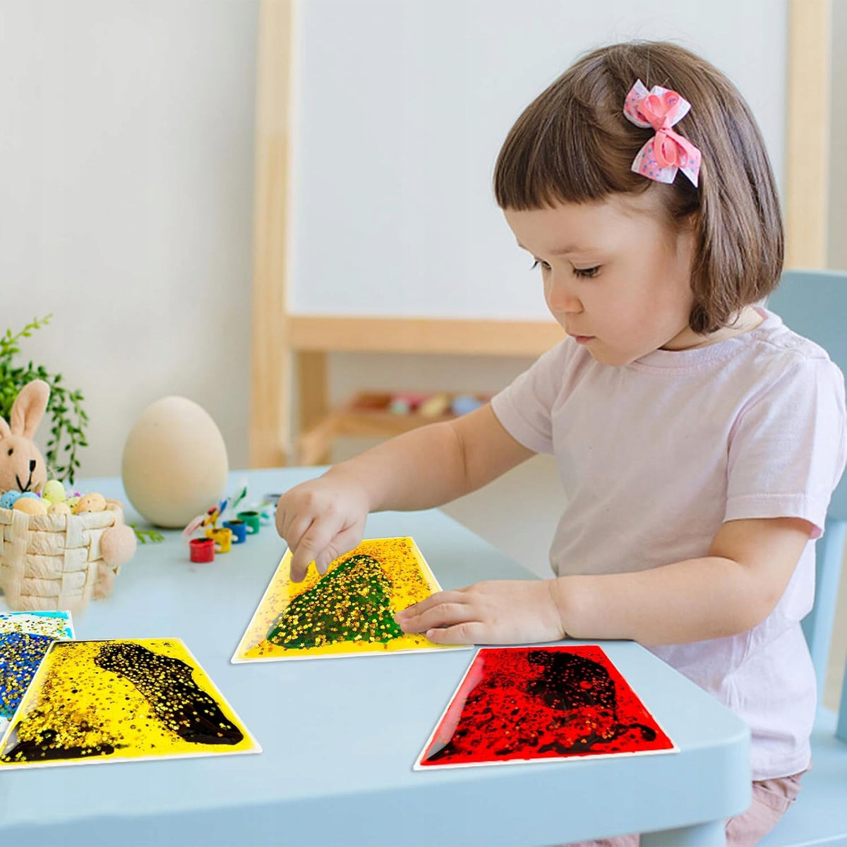 Sensory Square Gel Mats 6pcs SI Touch for Kids Durable Packaging status original