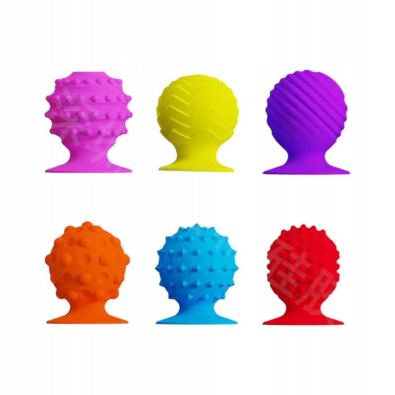 Sensory Suction Cup Balls 6pcs SI Integration Sensory Touch Autism