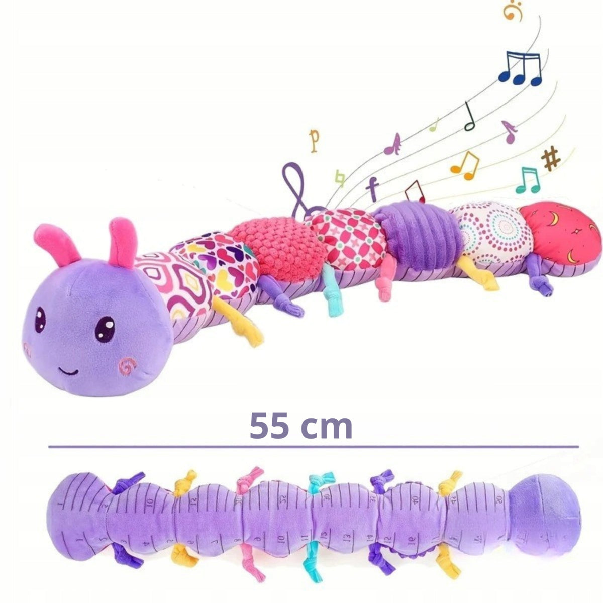 Sensory Toy for Kids Music Plush Interactive Caterpillar Brand no brand