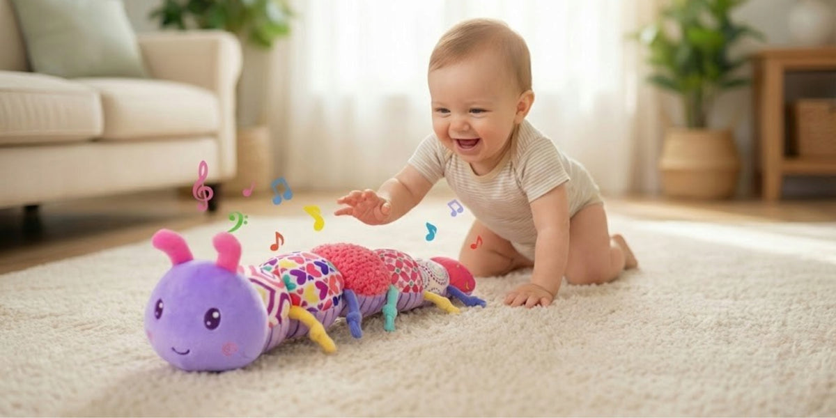 Sensory Toy for Kids Music Plush Interactive Caterpillar Manufacturer code Zabawka interaktywna