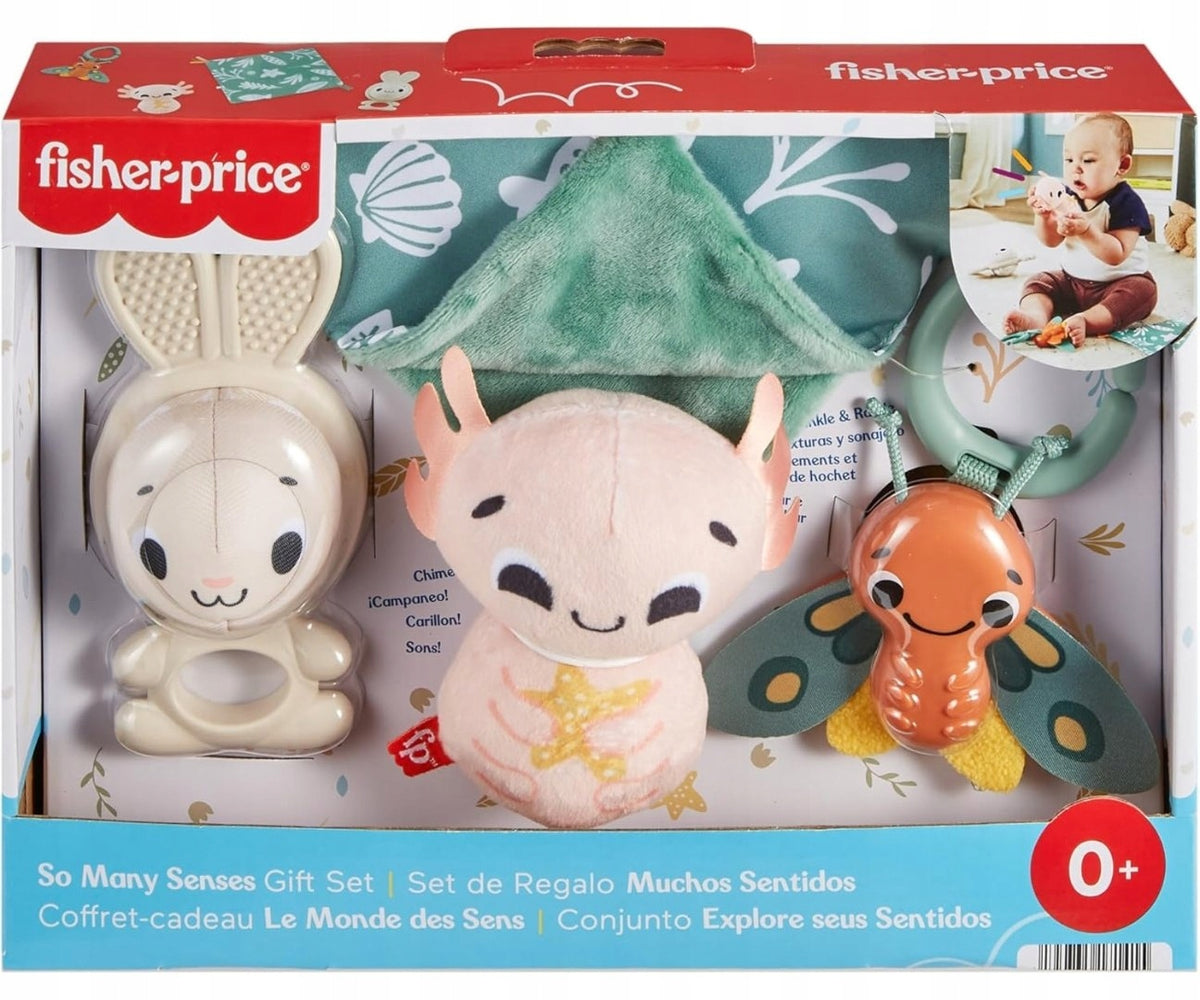 Sensory Toys TEETHER RATTLE Gift Set for Newborn 0m+ Packaging status original