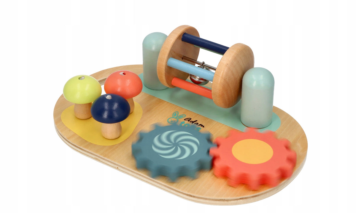 Sensory Wooden Activity Manipulation Board for Kids Adam Toys Brand Adam Toys