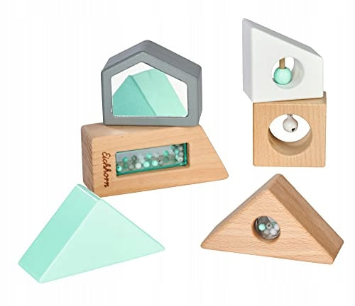 Sensory blocks Eichhorn Baby Pure sound wooden FSC 12 mc Manufacturer code 001