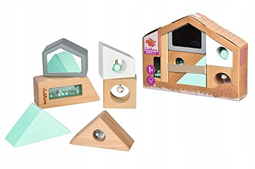 Sensory blocks Eichhorn Baby Pure sound wooden FSC 12 mc