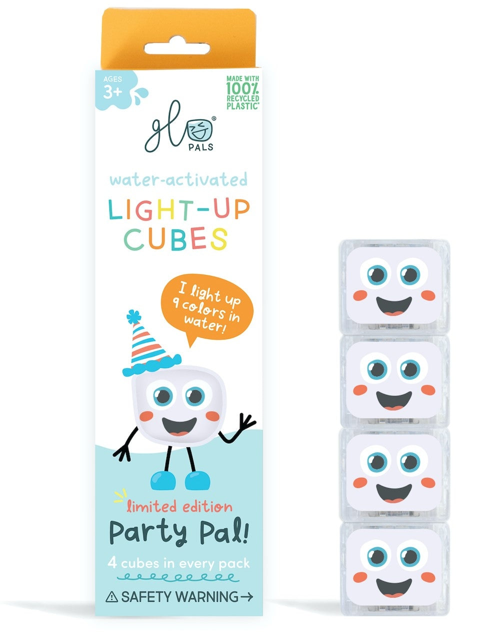 Sensory cubes for water Glo Pals multicolor Party Pal