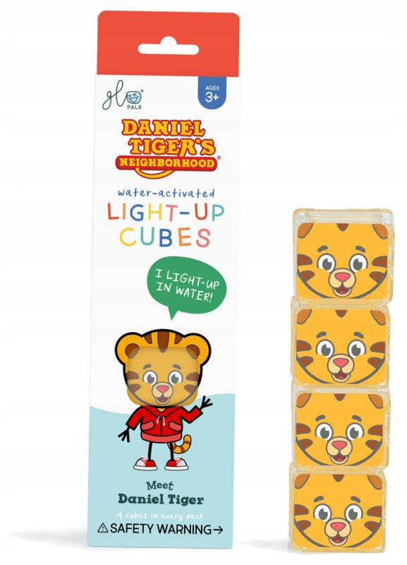 Sensory cubes glowing in water Tiger
