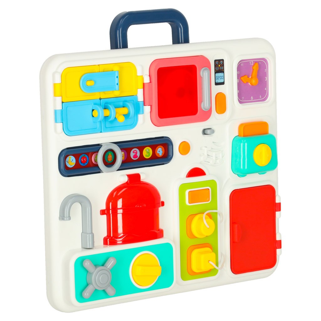 Sensory manipulation board montessori kitchen clock light Kik Brand Ikonka