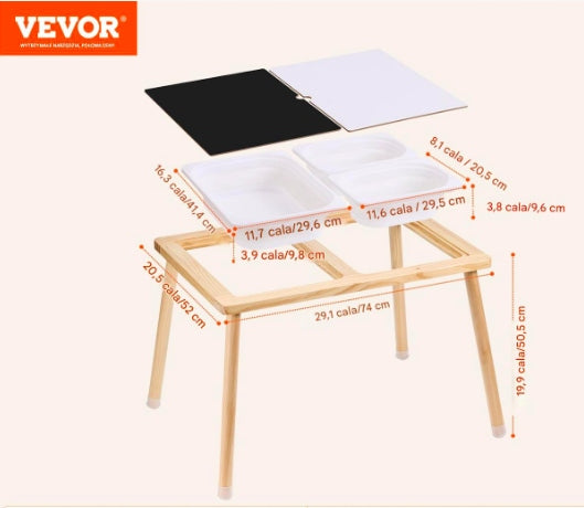 Sensory table for children Sandbox sensory table sand water Brand Vevor