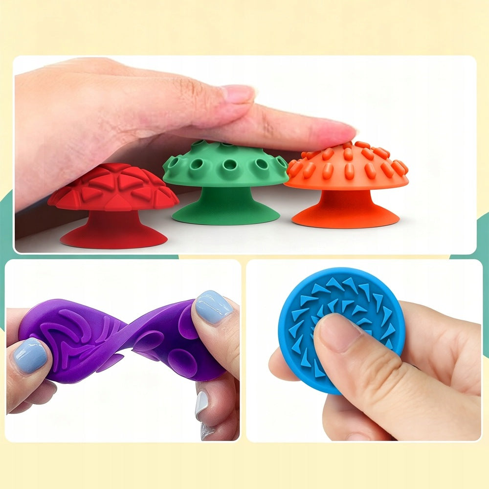Sensory tactile set of 22pcs. with textures for children autism Kid's age 3+ months