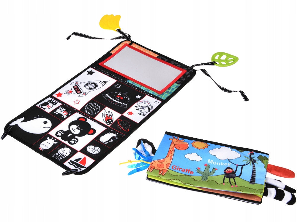 Sensory toy foldable with mirror + contrast book ZA5829 Brand Jokomisiada