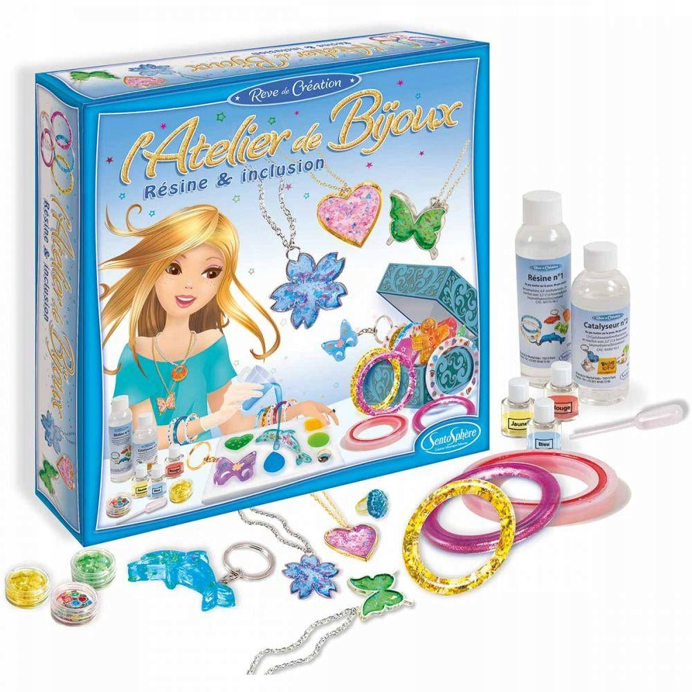 SentoSphere Resin workshop jewelry for girls +10 Certificates and opinions CE