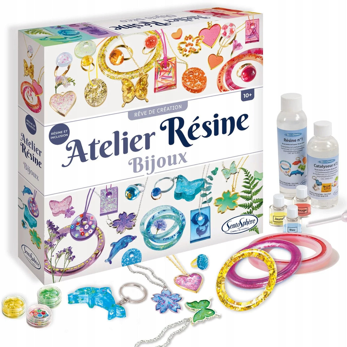 SentoSphere Resin workshop jewelry for girls +10