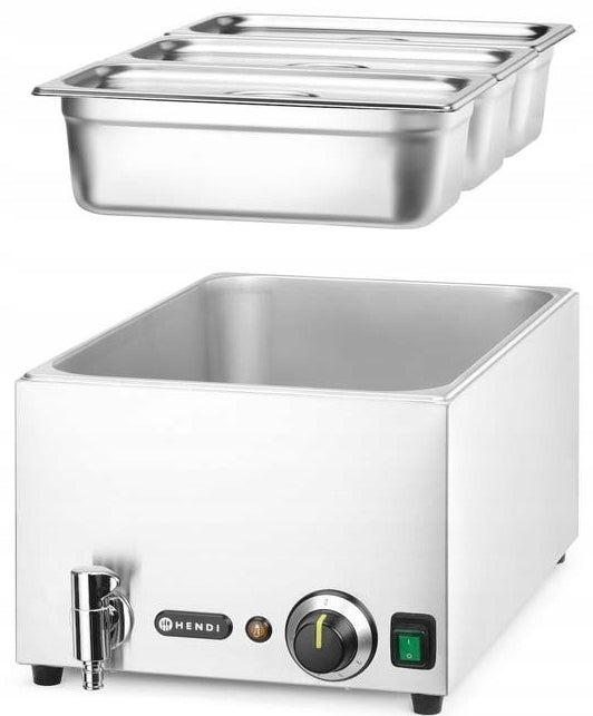 Set Bemar HENDI RANGER with drain tap+ 3 containers GN 1/3 with lid Manufacturer code 238868