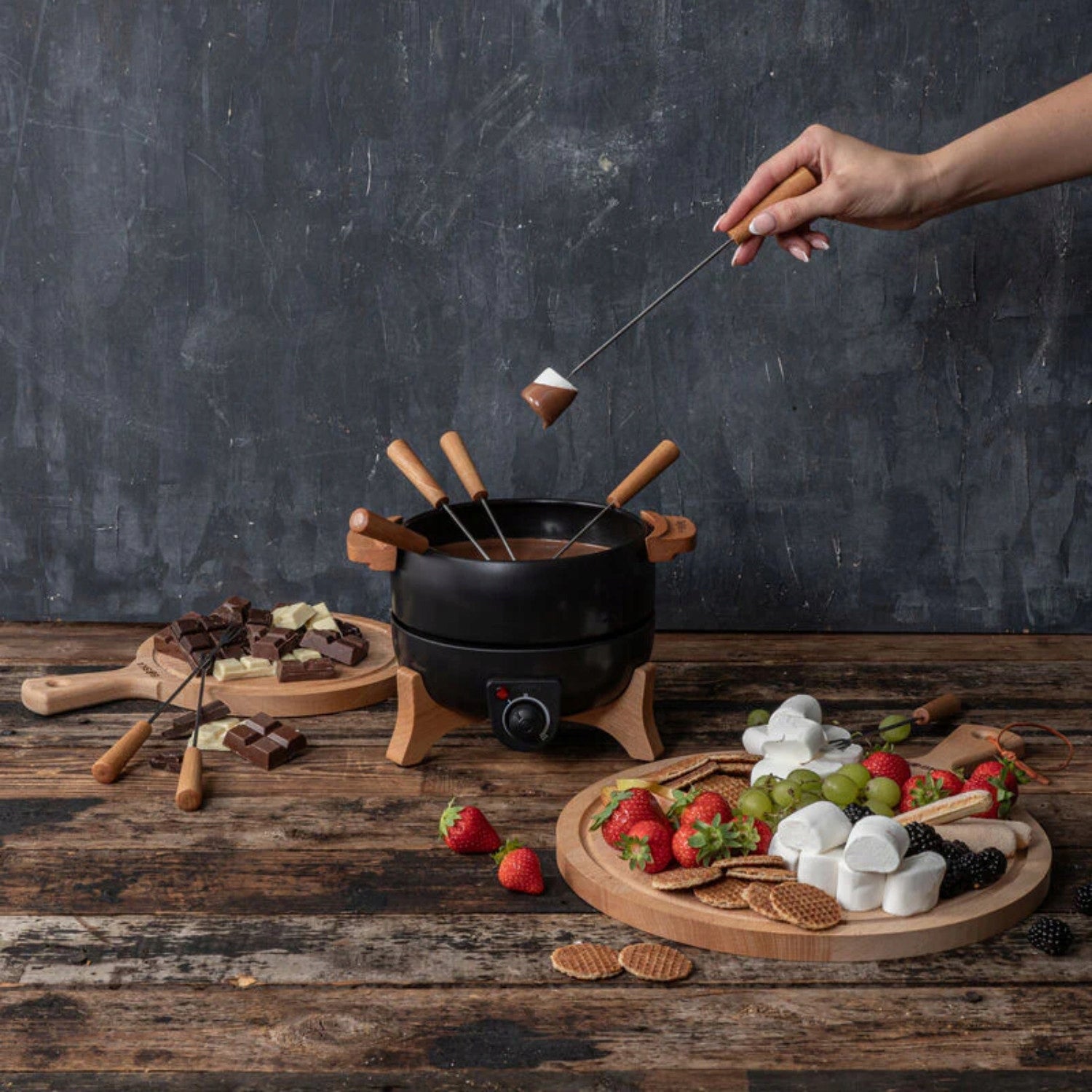 Set Boska Party for fondue 2,15 L electric 800 W for 8 people Brand Boska