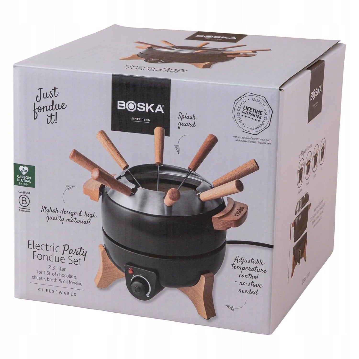 Set Boska Party for fondue 2,15 L electric 800 W for 8 people Packaging status original