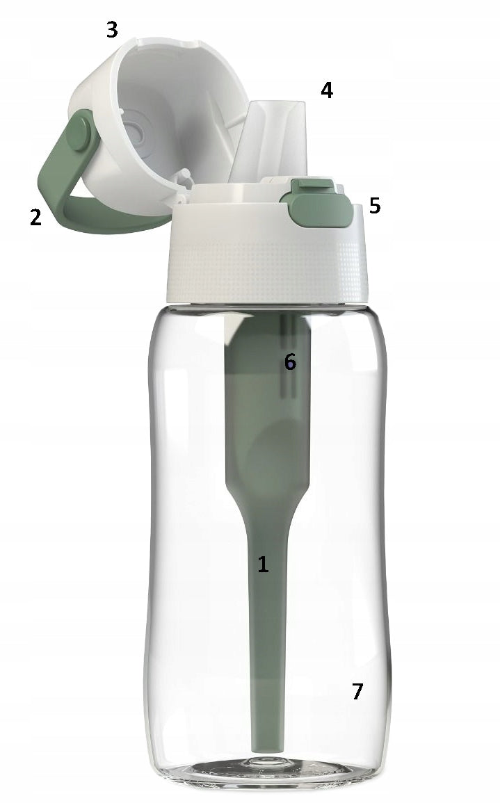Set Bottle Dafi Solid 0,5l sage + cleaning brush Brand Dafi