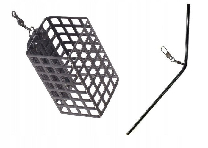 Set Fishing Rod Feeder 3,30 Reel Fishing Line Baskets Hooks with Ground Needle Brand FL
