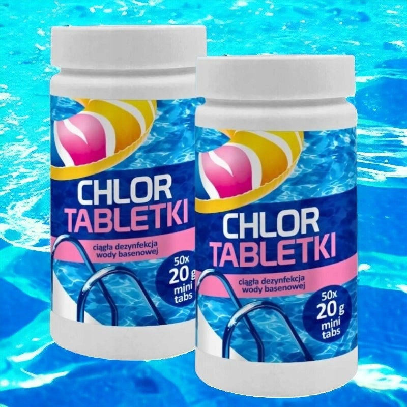 Set GAMIX 2 x Chlorine Shock Tablets | Chlorine for swimming pool | Manufacturer code Chlor do basenu w tabletkach