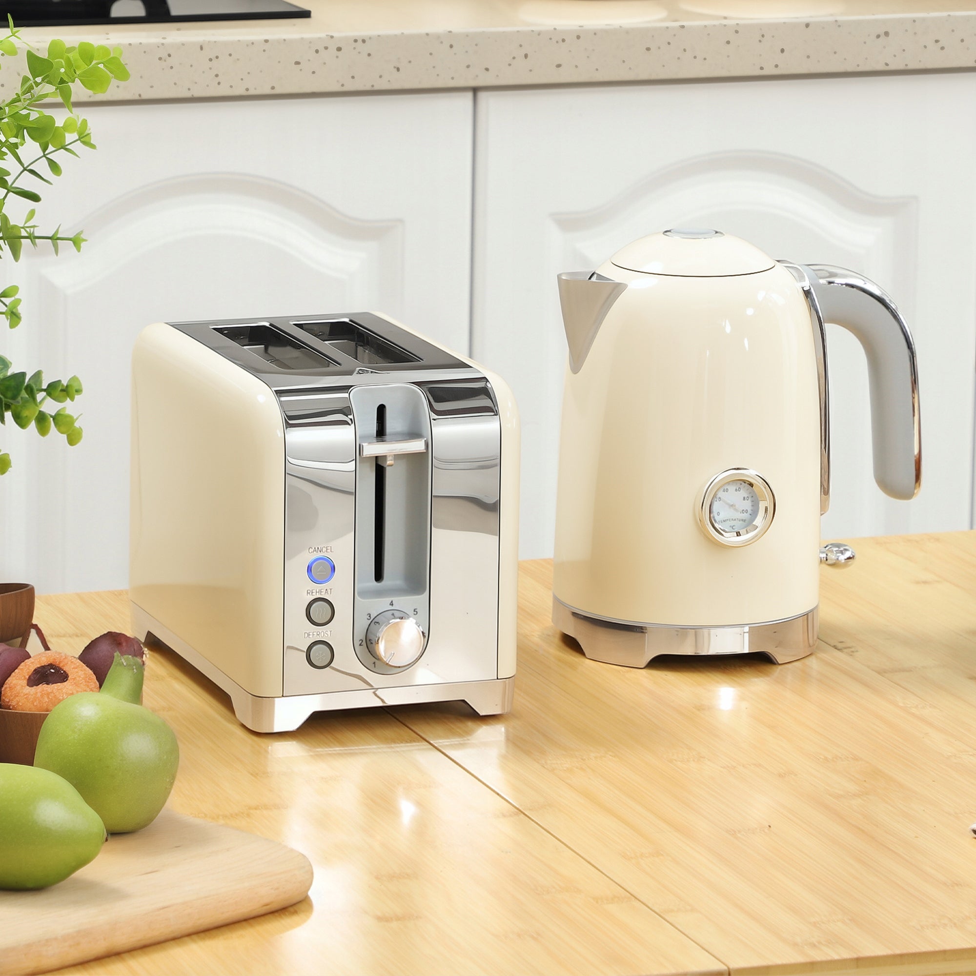 Set HOMCOM Kettle Toaster, 2200W, 1,7L Kettle, Toaster for 2 slices Packaging status original