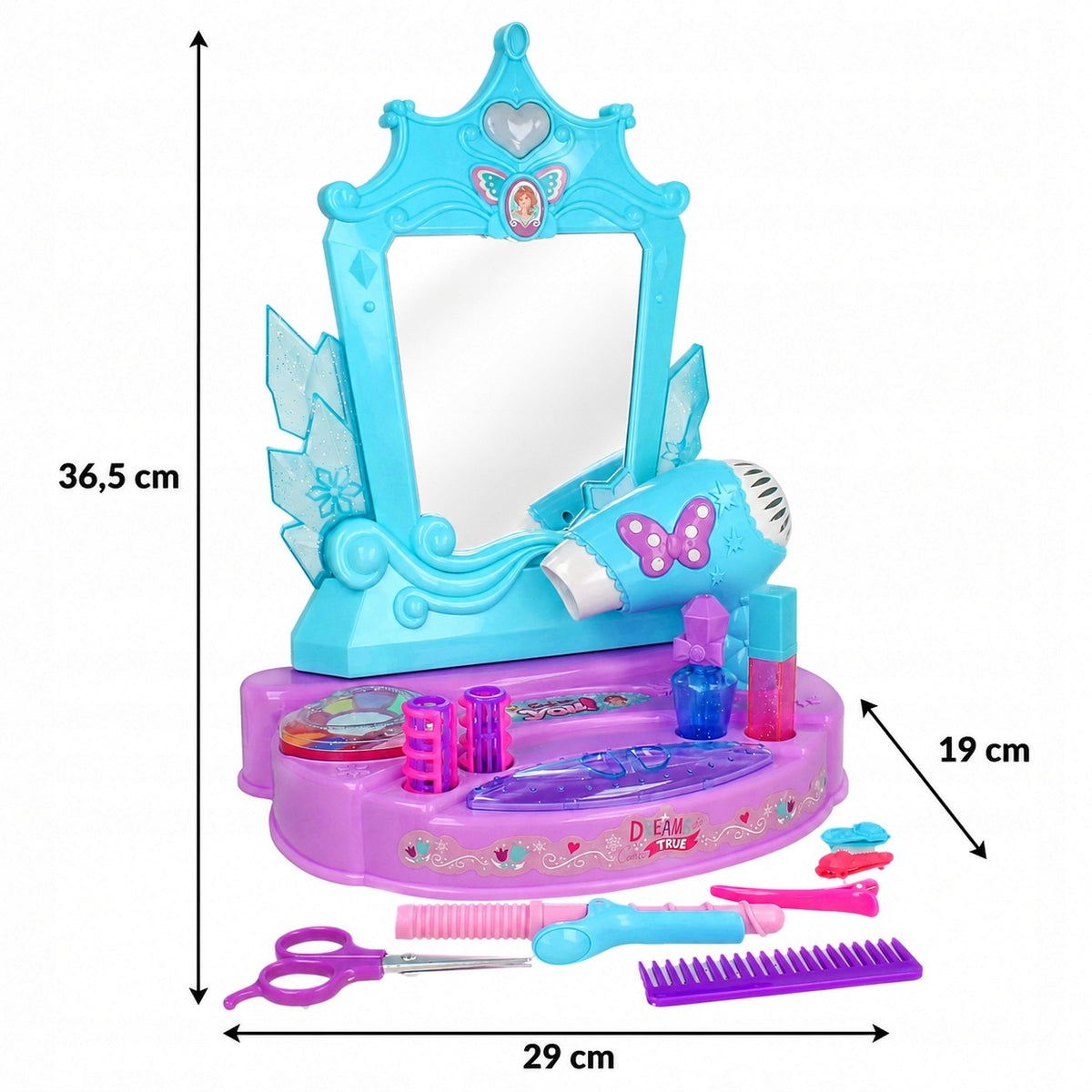 Set Hairdressing Dressing Table for Girls Ice Styling LED Dryer Brand Stator