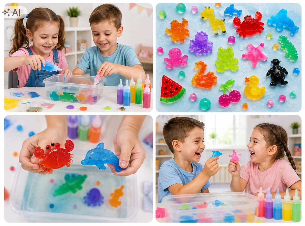 Set Kids Creative Scientific DIY Gel Magic Water Figurines Colors Manufacturer code ZESTAW DO ROBIENIA FIGUREK ŻELOWYCH OLSTORE
