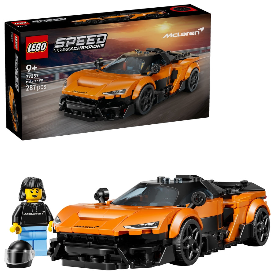 Set LEGO Speed Champions 77257 McLaren W1 blocks supercar racing