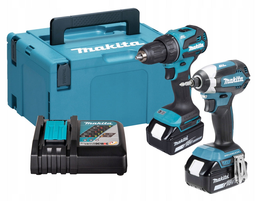 Set Makita DLX2535TJ Screwdriver DDF490 Screwdriver DTD153 18V LXT 2x5Ah