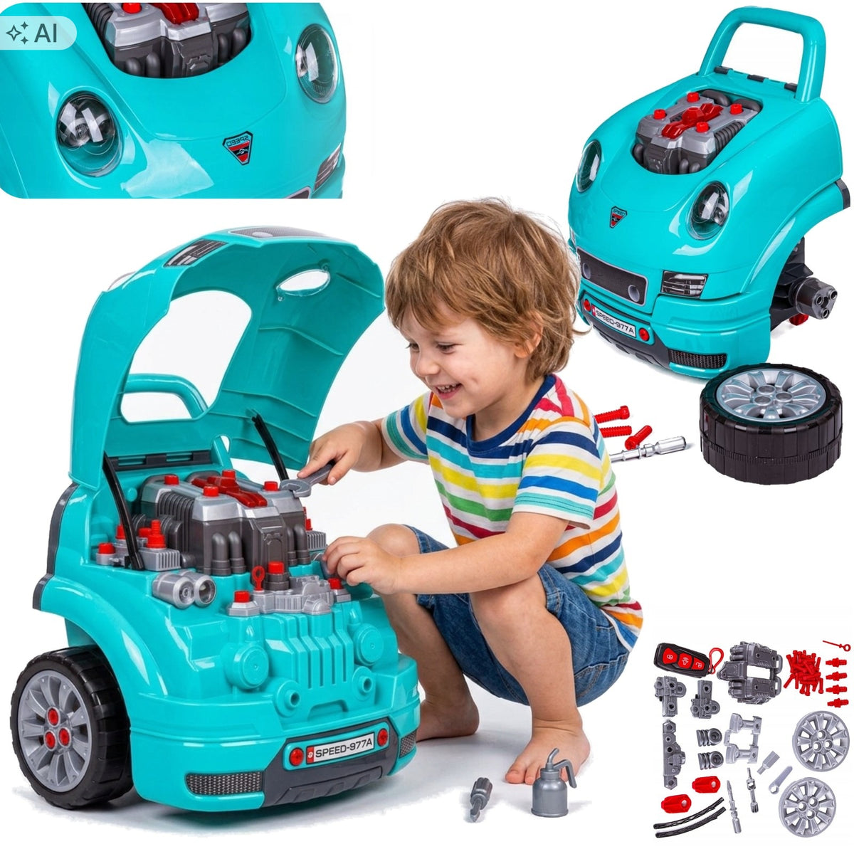 Set Mechanics Car Auto Engine Unscrewing Workshop 61el Gift
