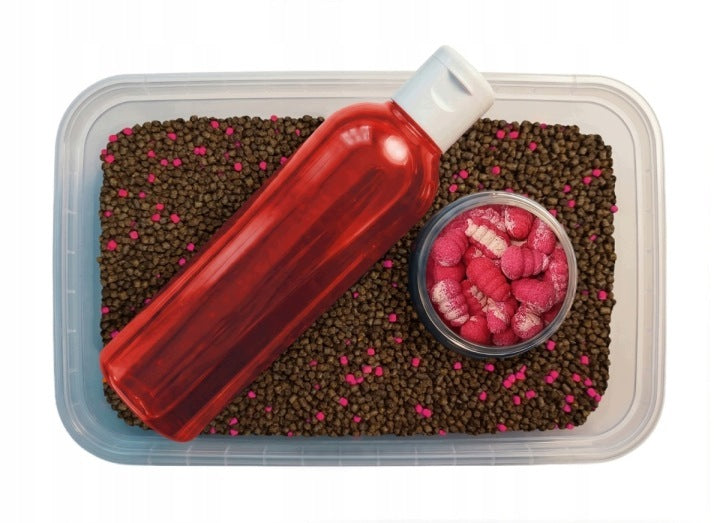 Set Multipack 3in1 Feeder Bait STRAWBERRY Pellet 2mm Booster Mini Snail Manufacturer code Zestaw Multipack 3w1 Feeder Bait TRUSKAWKA
