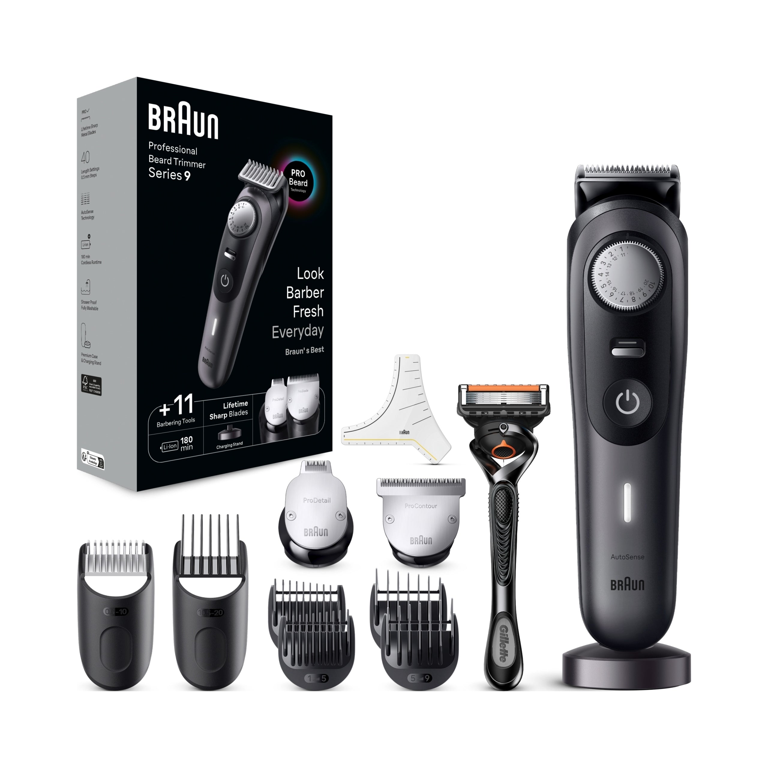 Set Trimmer Braun Series 9 Blue-Grey BT9530