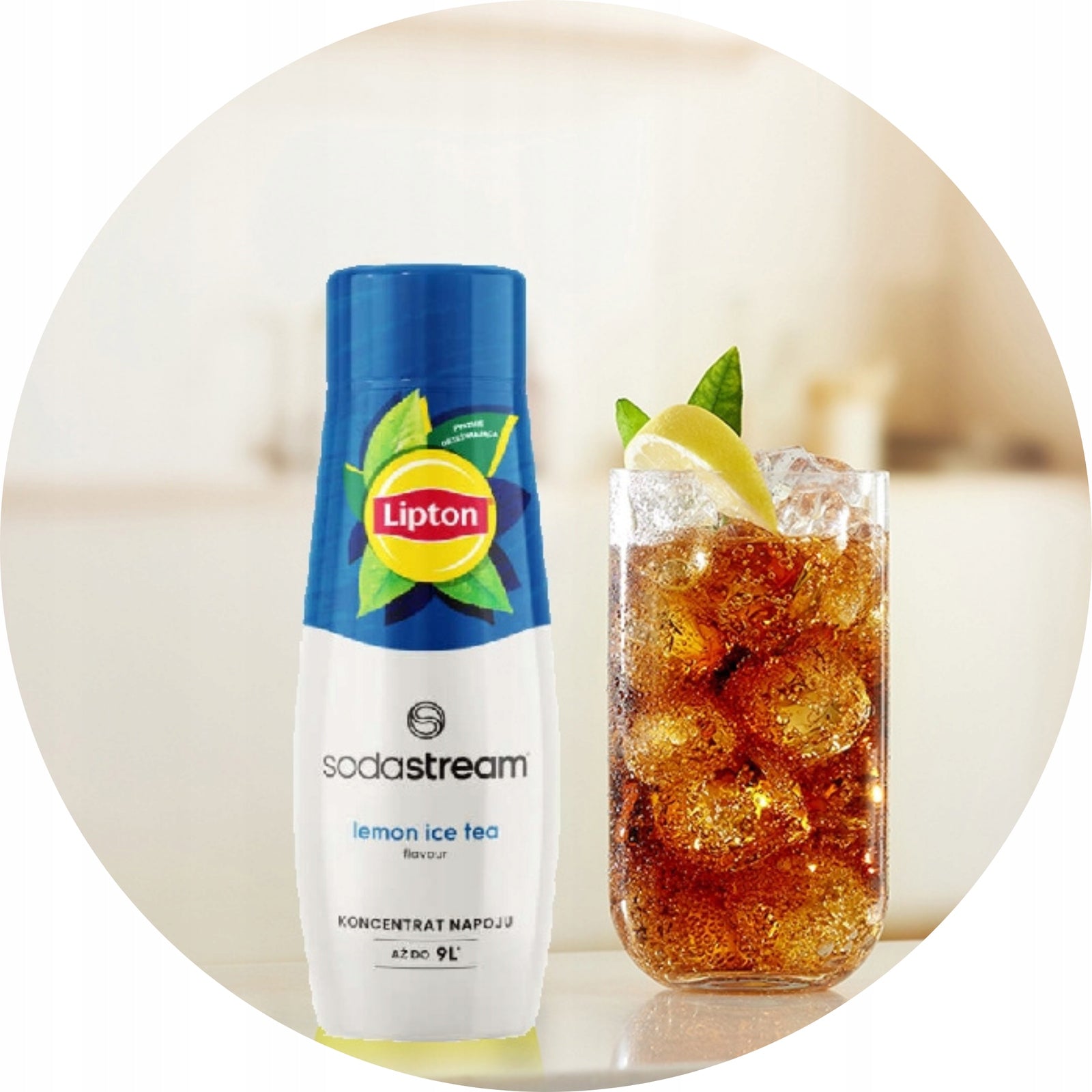 Set Water syrup SodaStream Lipton Lemon Ice Tea 3x440ml + Bag FREEBIE Packaging status original
