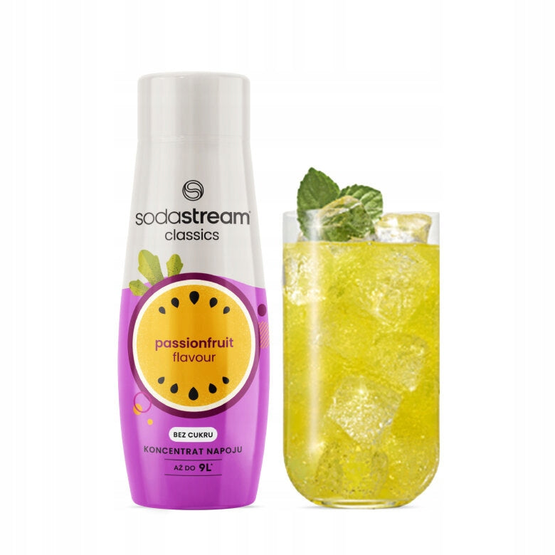 Set Water syrup SodaStream Passion Fruit Without sugar 3x440ml + Bag FREEBIE Manufacturer code 7290119796977